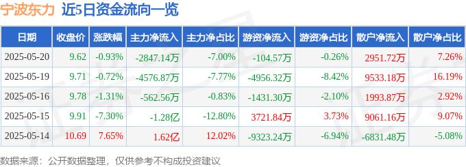 宁波东力股價波動：520資金流向揭秘，散戶湧入，一季報營收增長，挑戰與機遇並存