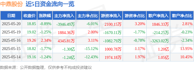 520股海餘波：中鼎股份資金暗湧，主力、散戶、融資融券博弈分析